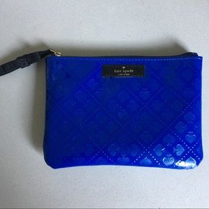 Kate Spade Emerald Avenue mini pouch in blue